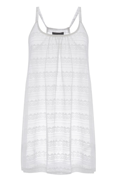 Embroidered White Casual Dress