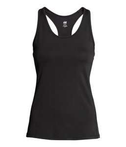 Women's Black Sleeveless Tank Top